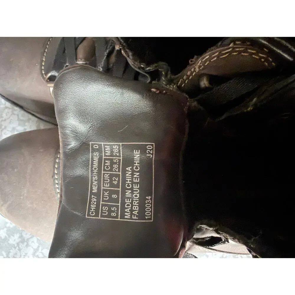Dunham Ludlow Men's Brown Leather Waterproof Plain Toe Hiking Boots